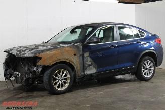 skadebil auto BMW X4 xDrive20d 4x4 Automaat Lichtmetaal Navi Cruise Leder Trekhaak Elek. Flippers 2015/2