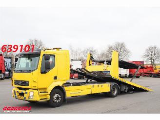 skadebil vrachtwagen Volvo FL 290 Falkom 3-Lader Doppelstock Winde Brille Airco Euro 5 2013/1